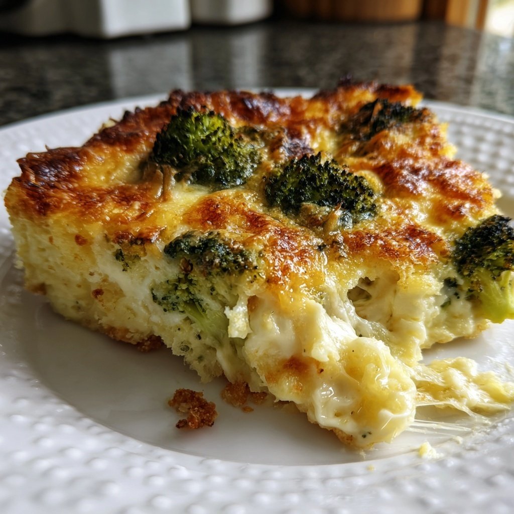 Brokkoli Auflauf Mit Käse Und Sahne