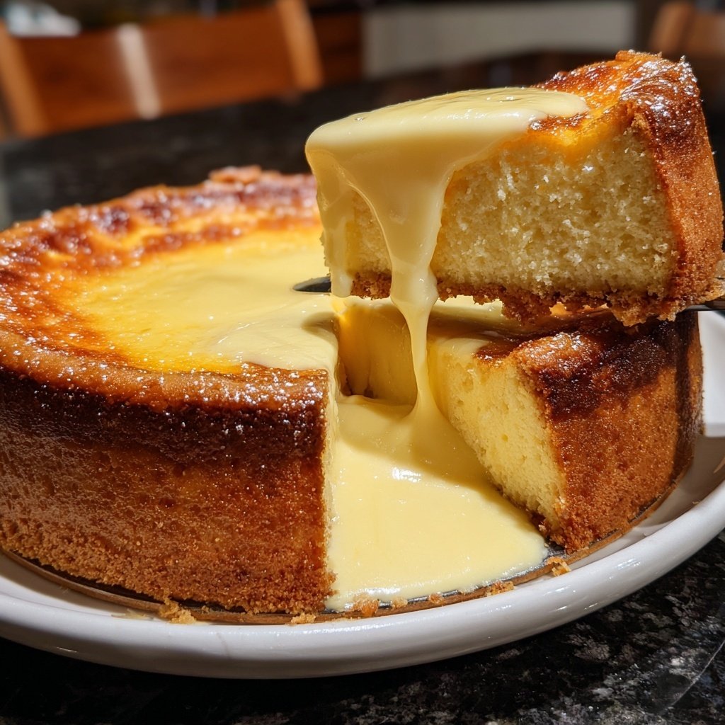 Käsekuchen mit Vanillepudding