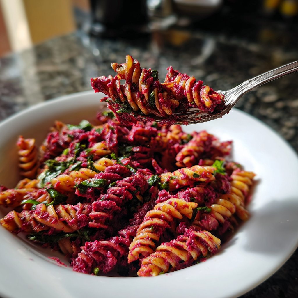 Pasta mit Rote-Bete-Pesto
