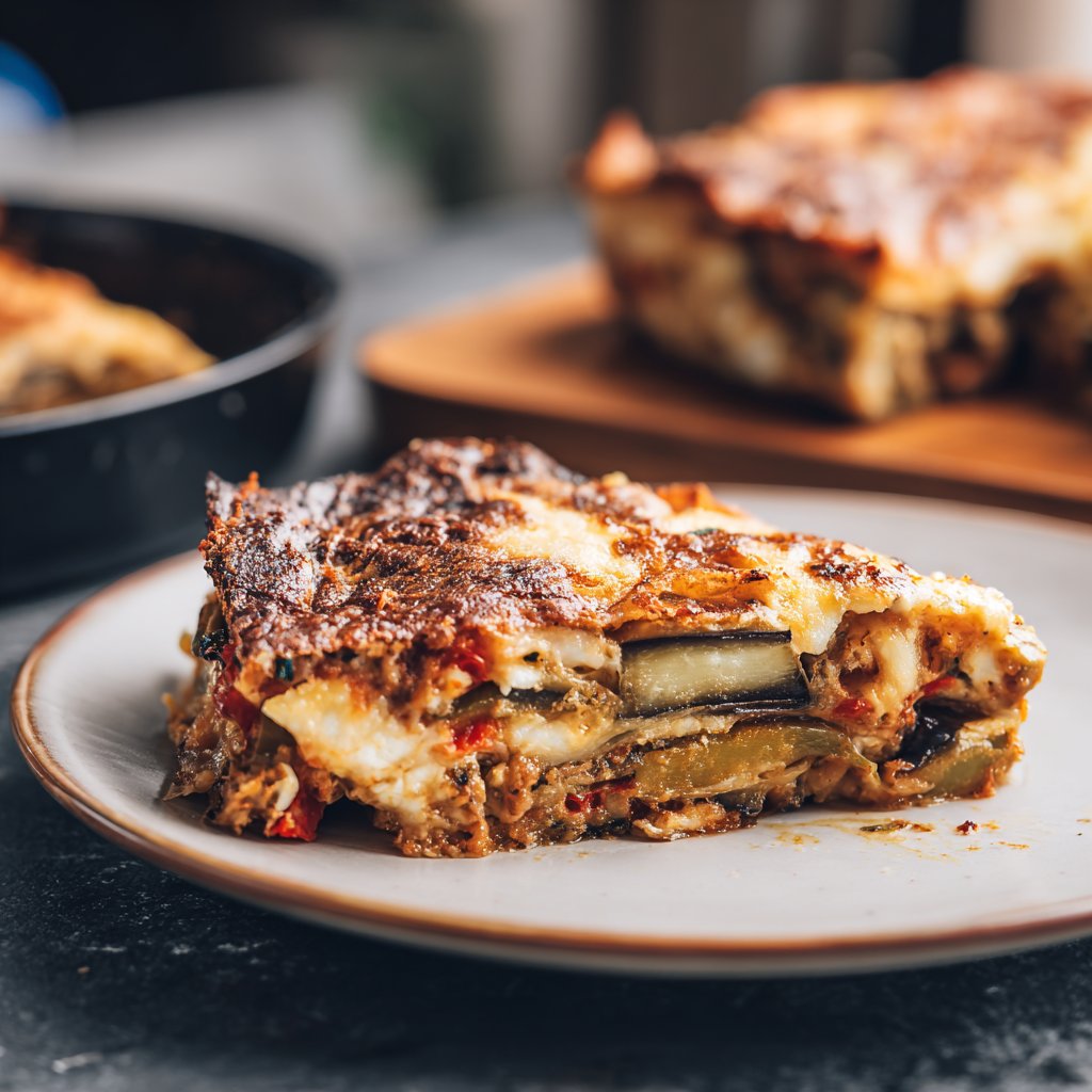 Auberginenauflauf würzig