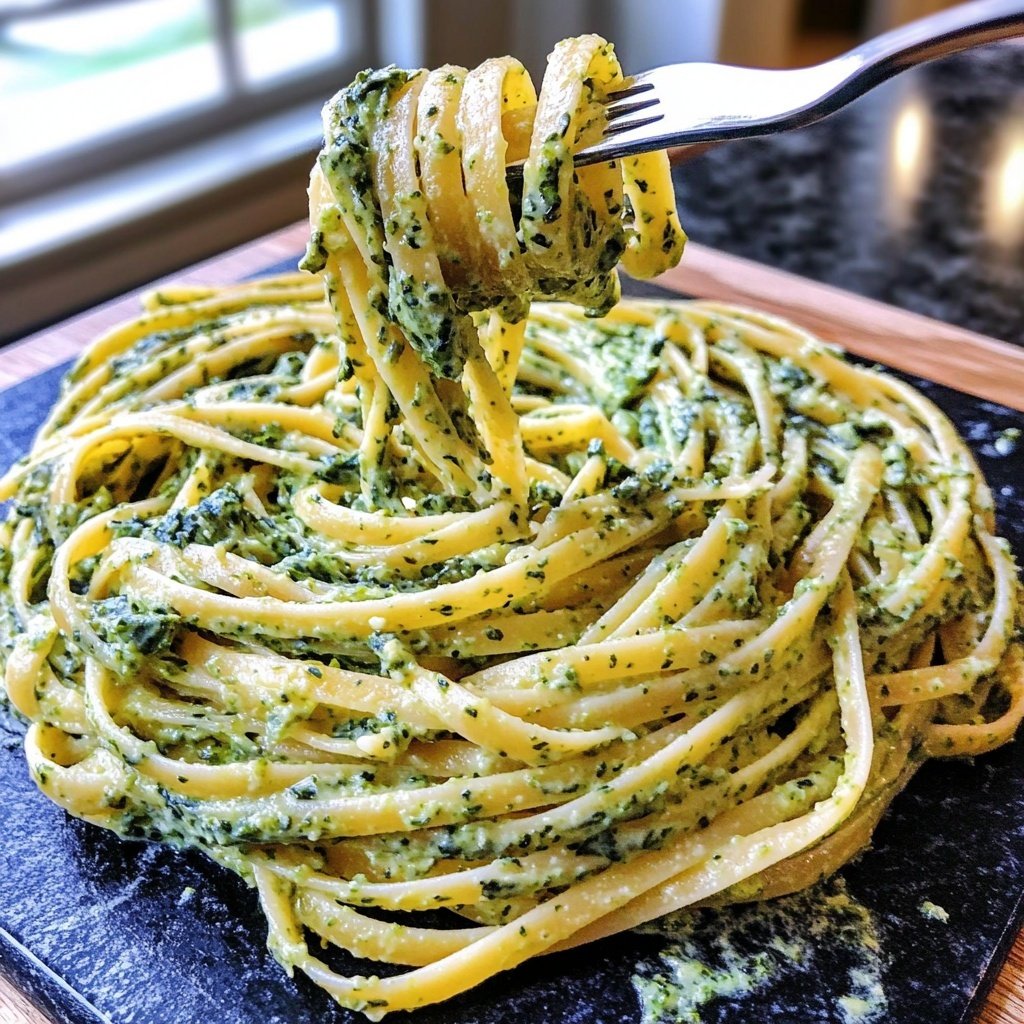Green Goddess Pasta – mit Spinat und Grünkohl