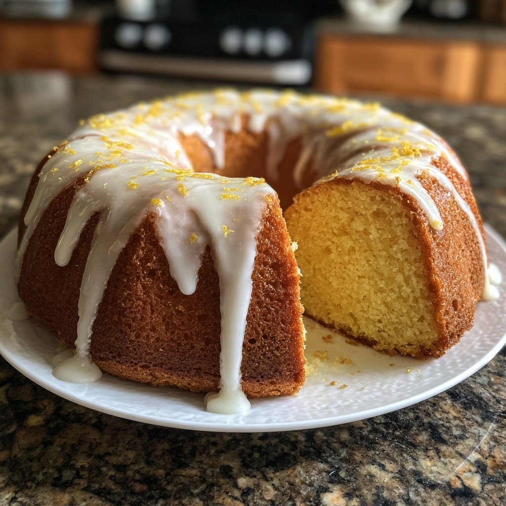 Zitronenkuchen mit feiner Krume