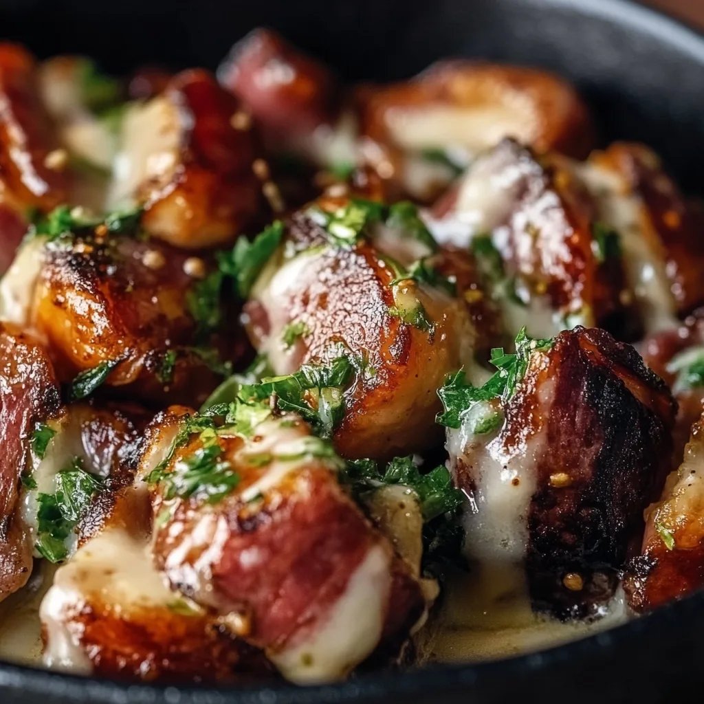 Perfekt Gerösteter Rosenkohl mit Knusprigem Speck & Cremiger Knoblauchsauce