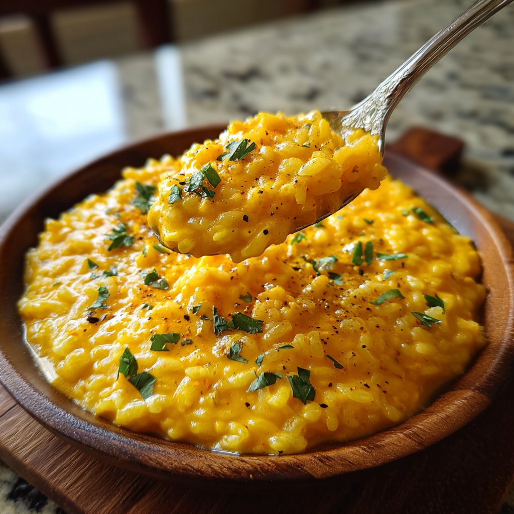 Safranrisotto für ein besonderes Dinner