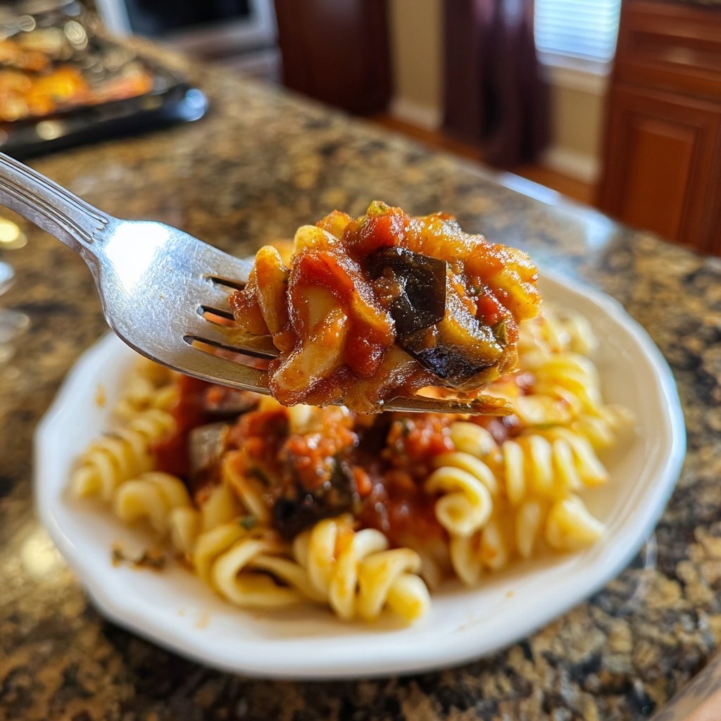 Internationale Küche Italienische Pasta alla Norma