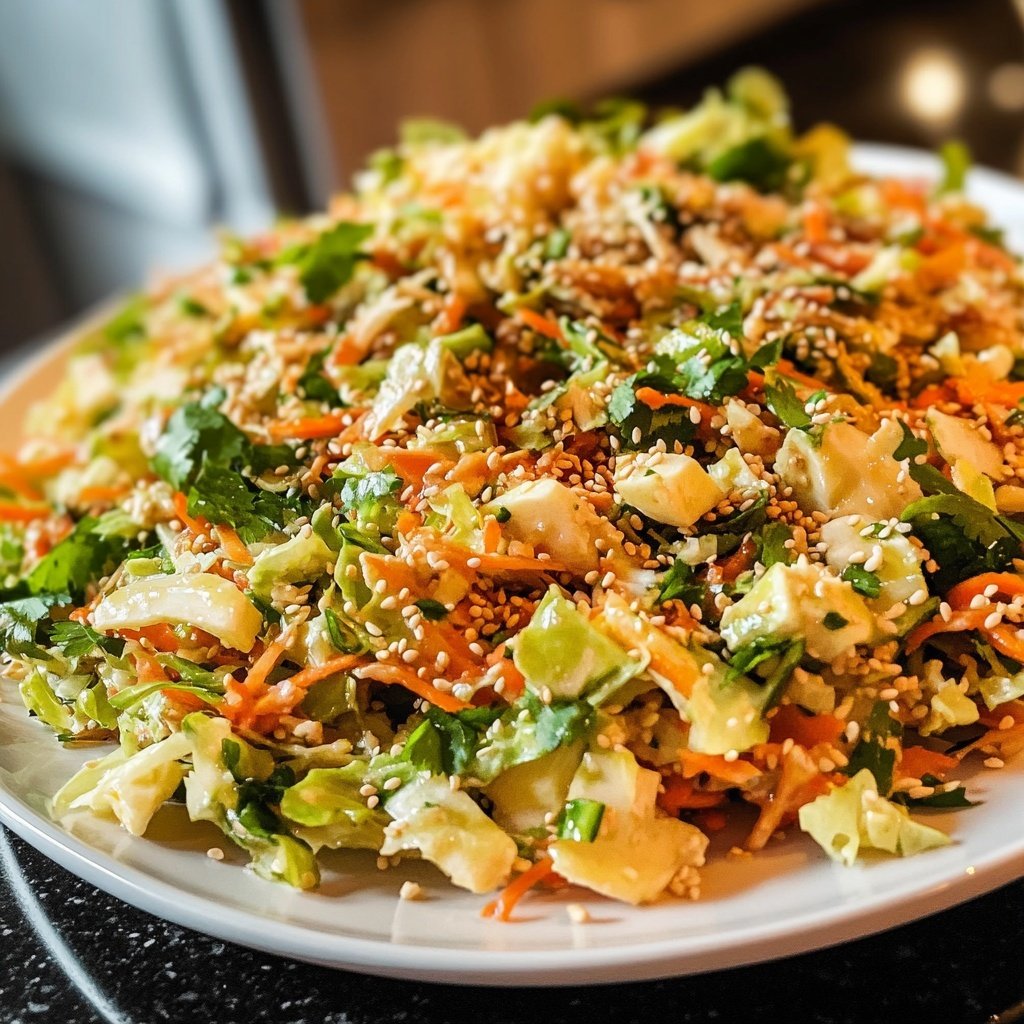 Asiatischer Salat mit Chinakohl & Sesam-Dressing