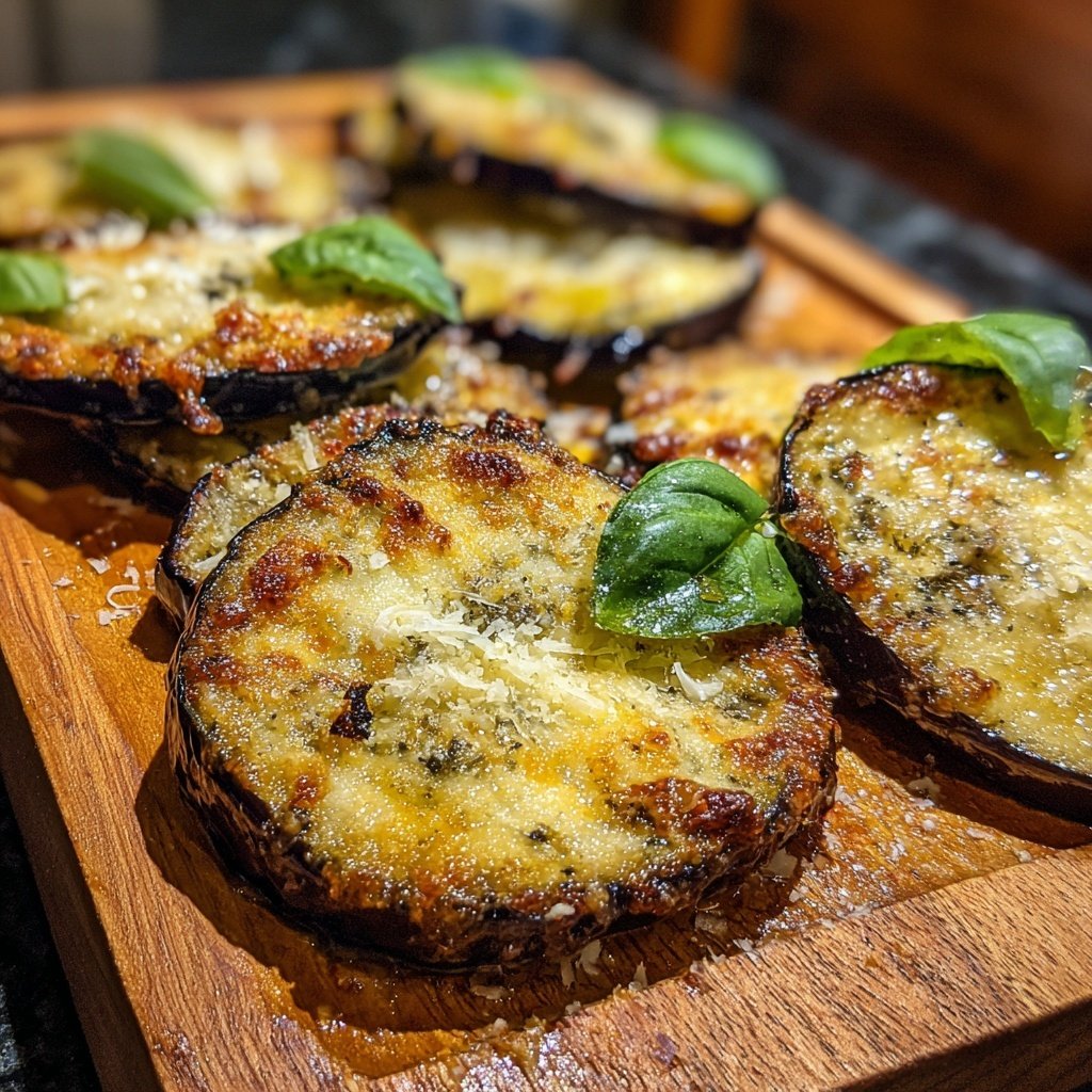 Gegrillte Auberginen Mit Parmesan