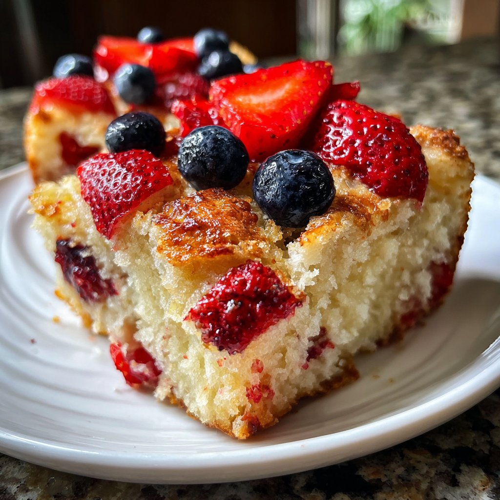 Blechkuchen mit Früchten der Saison